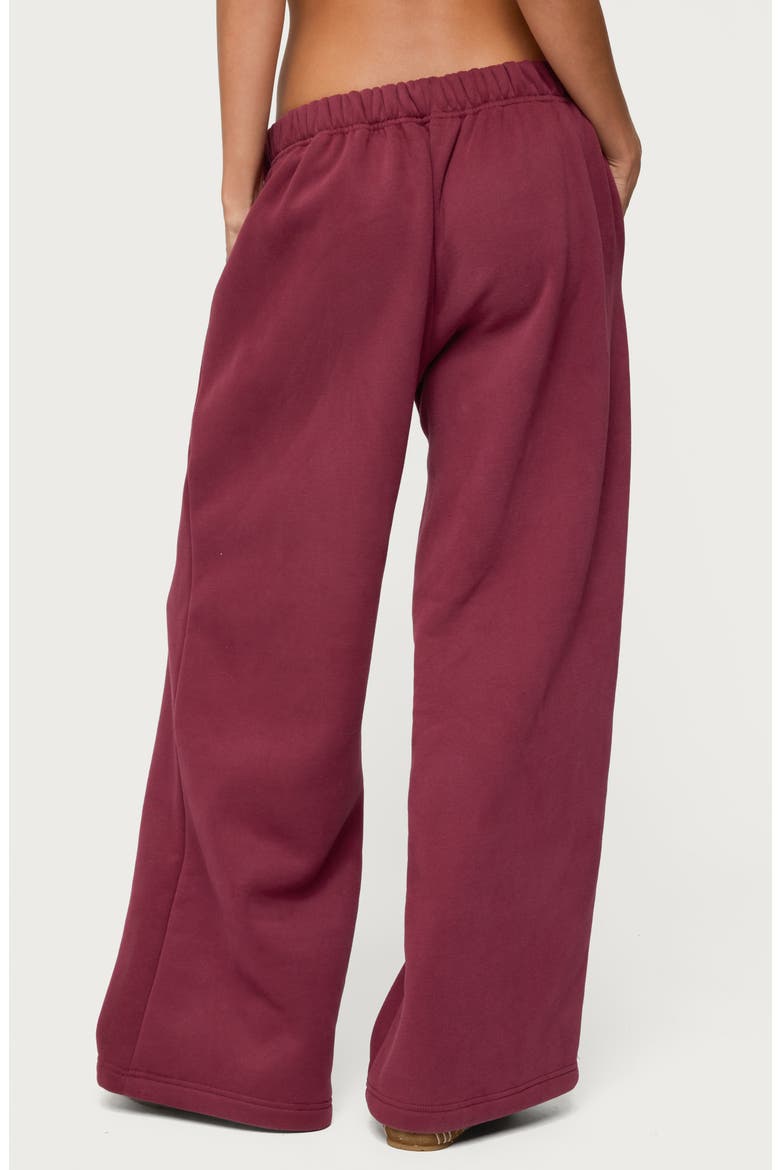 LA Relaxed Fit Sweatpants, Alternate, color, BURGUNDY