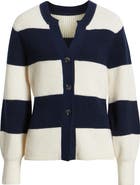 525 america Lottie Rugby Stripe Cardigan