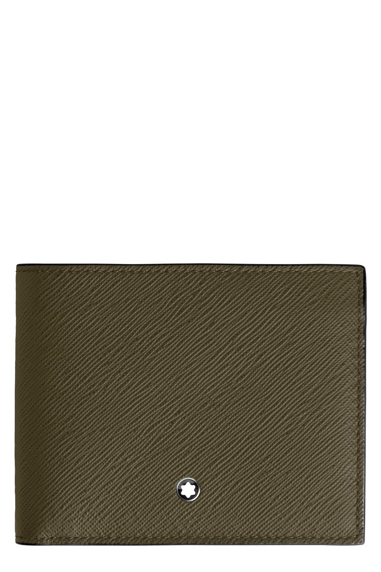Sartorial Leather Bifold Wallet, Main, color, KHAKI
