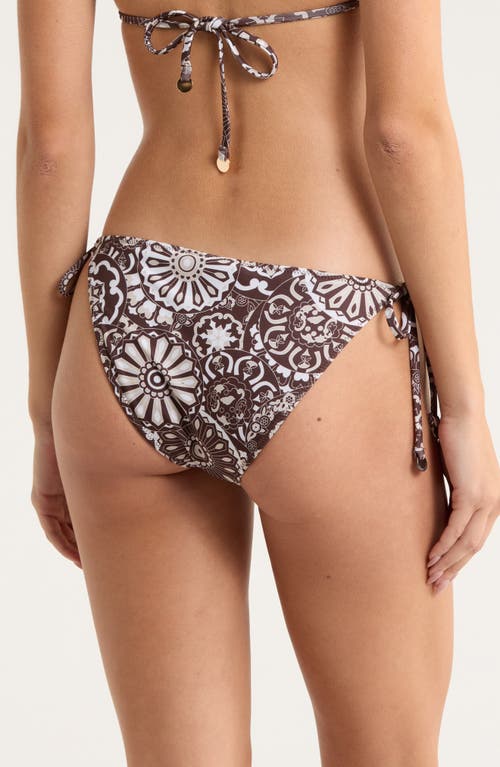 Ramy Brook Benni Print Side Tie Bikini Bottoms In Multi