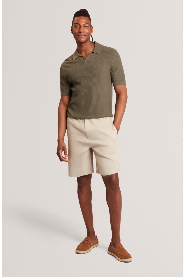 Aindrea Johnny Collar Polo, Alternate, color, KHAKI