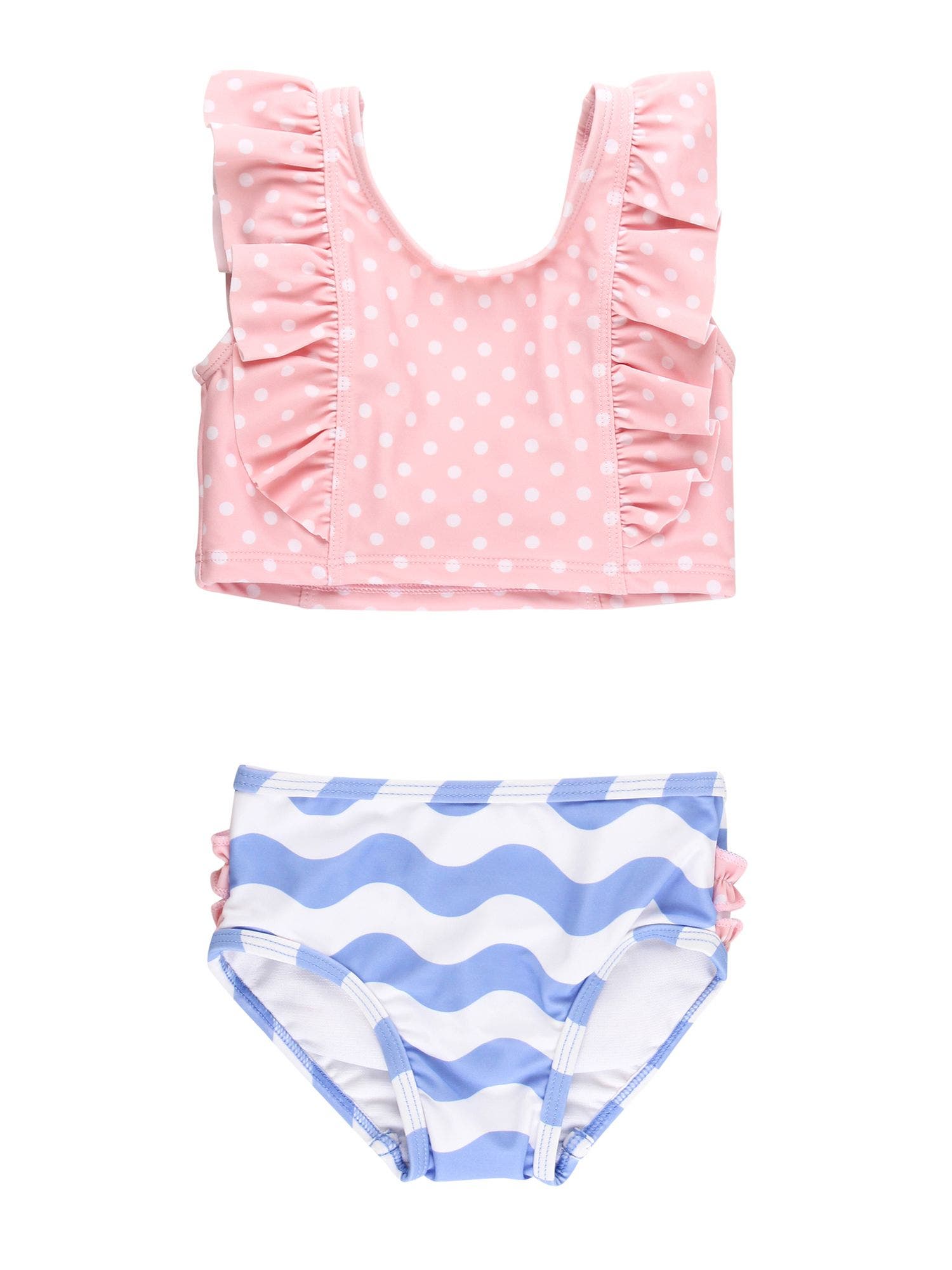 selected Periwinkle Blue Wavy Stripe