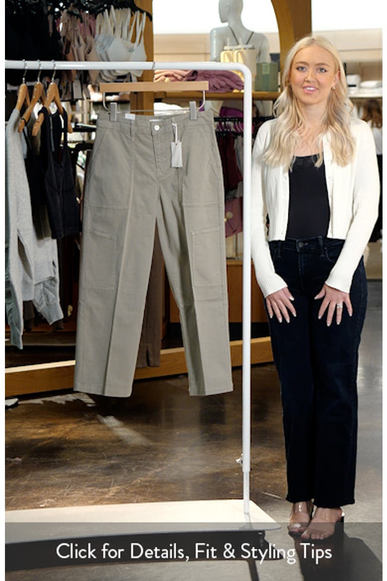 Crop Twill Cargo Pants video