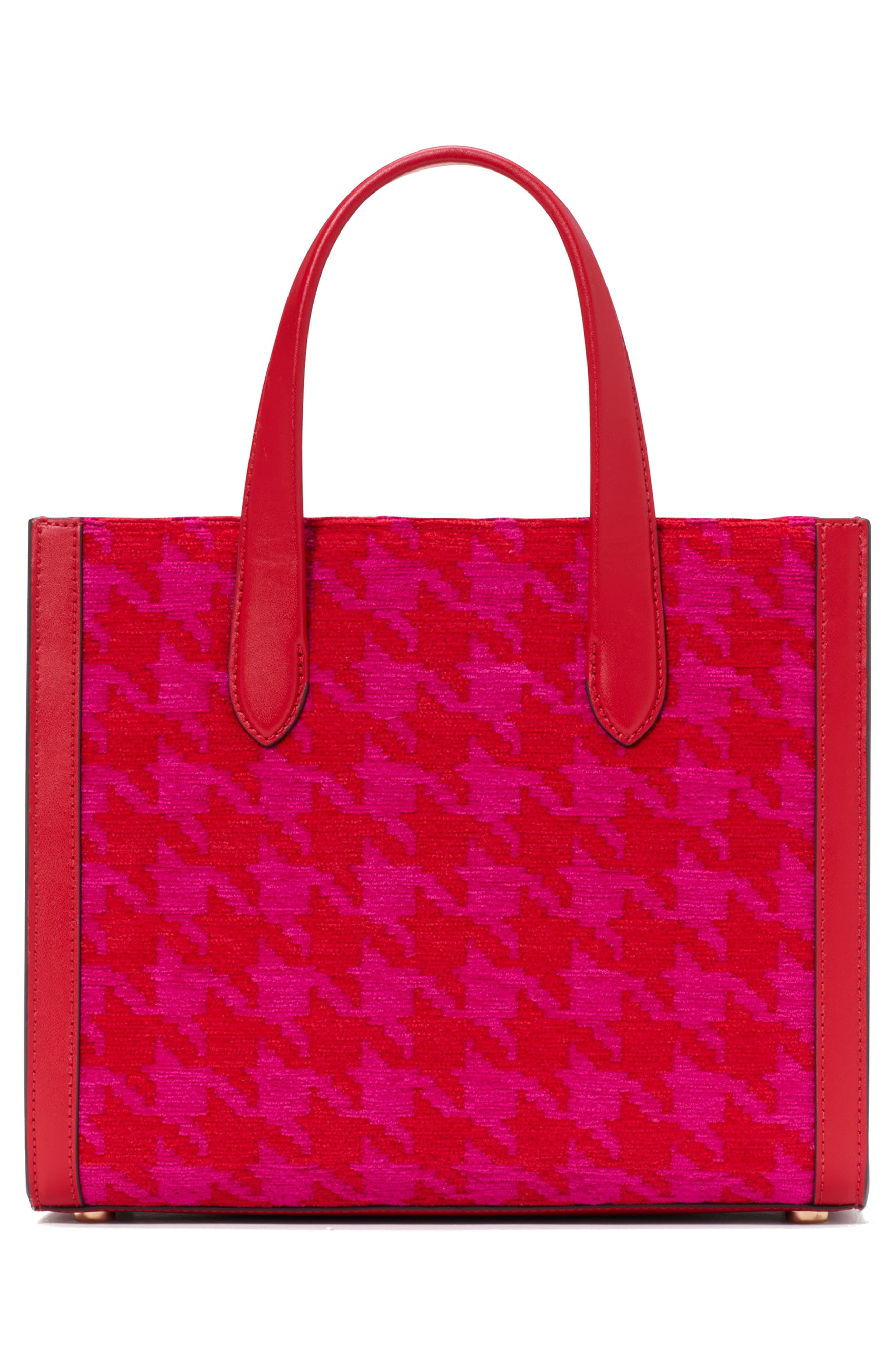 Kate Spade New York manhattan houndstooth chenille tote, Alternate, color, 