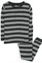 selected Striped Dark Gray & Light Gray