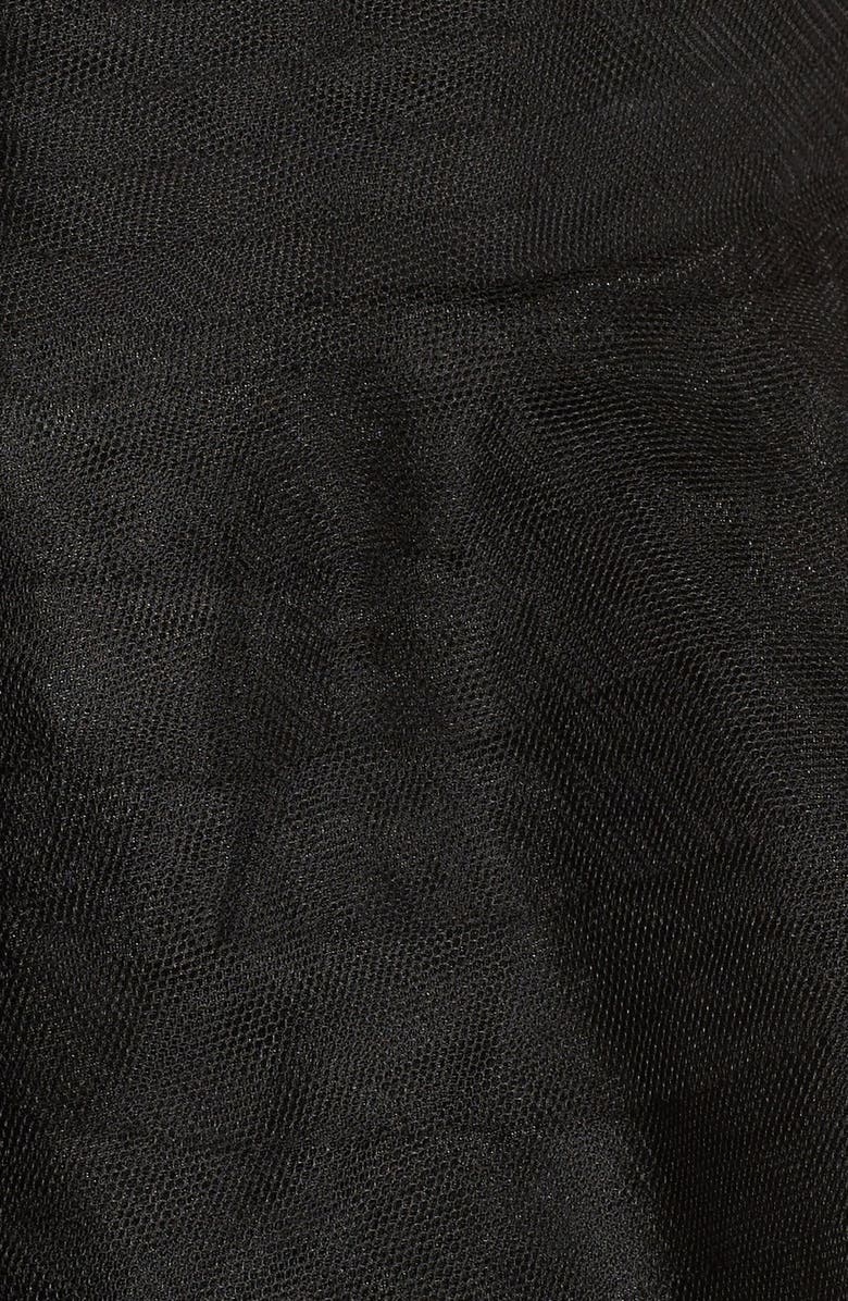 Adrianna Papell Shutter Pleat Mesh Peplum Gown, Alternate, color, 