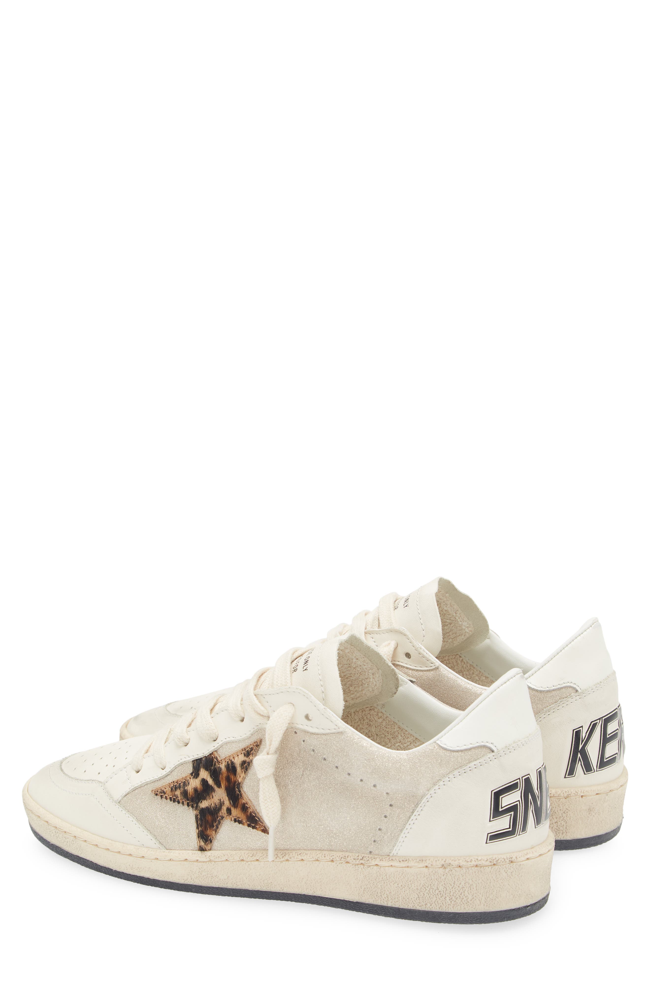 Golden Goose Ball Star Genuine Calf Hair Sneaker, Alternate, color, Platinum/ White/ Pony