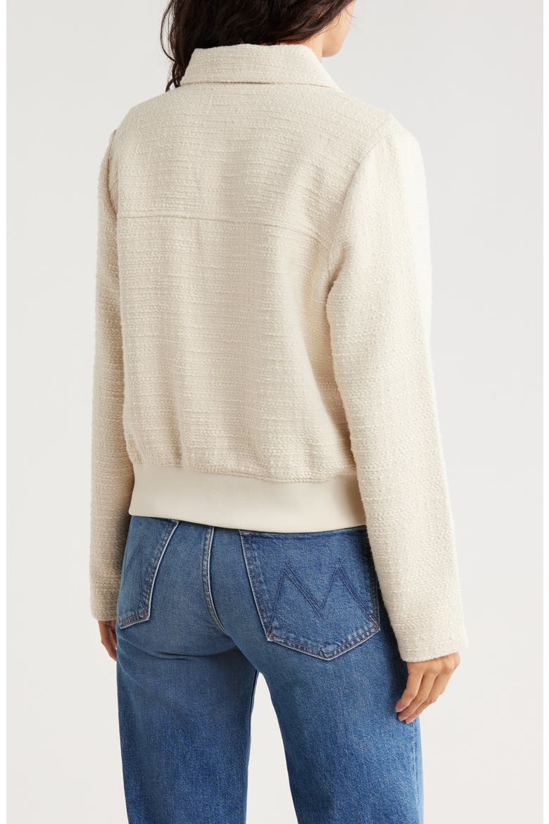 Textured Bomber Jacket, Alternate, color, IVORY DOVE