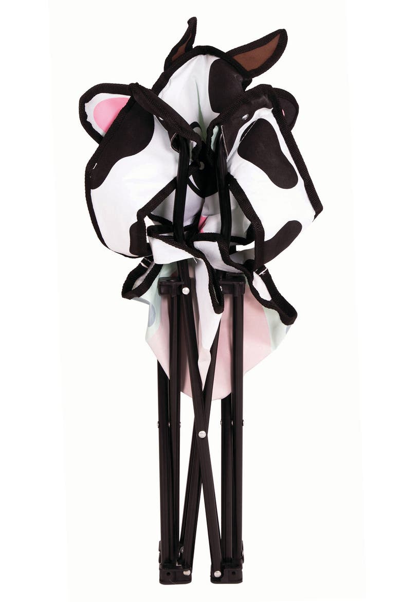 Milky the Cow Camping Chair, Alternate, color, WHITE BLACK PINK
