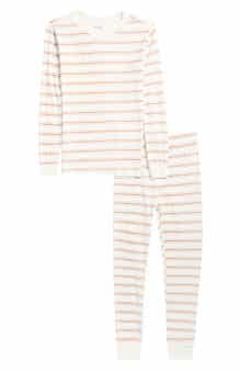 Petit Lem Kids' Print Fitted Cotton Two-Piece Pajama Set