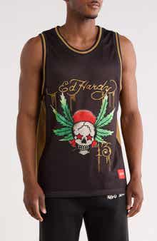 Rhinestone Skull Graphic Jersey
