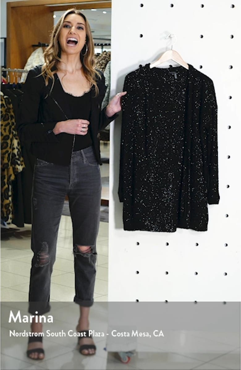 Metallic Eyelash Cardigan, sales video thumbnail