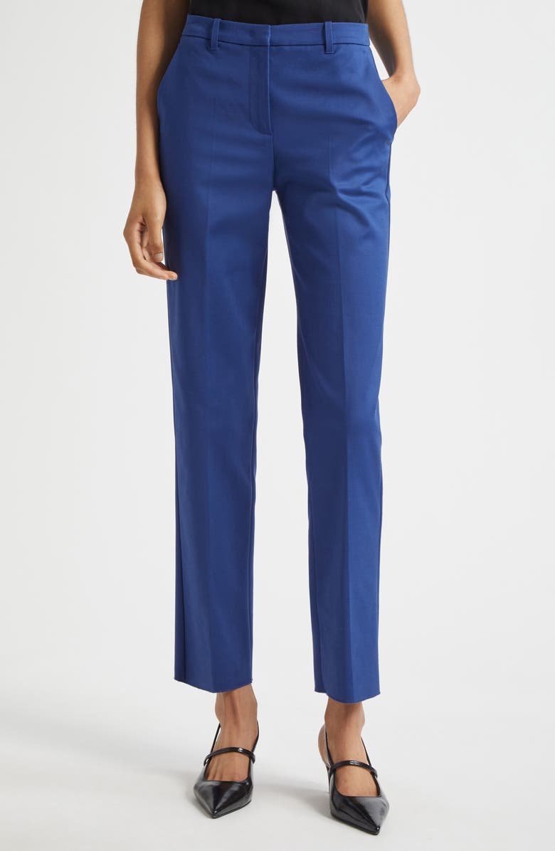 Emporio Armani Couture Straight Leg Pants, Main, color, Cobalt Blue