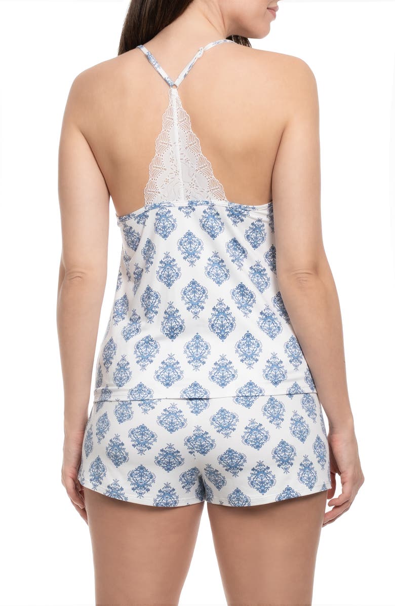 In Bloom by Jonquil Sevilla Lace Trim Short Pajamas, Alternate, color, Ivory