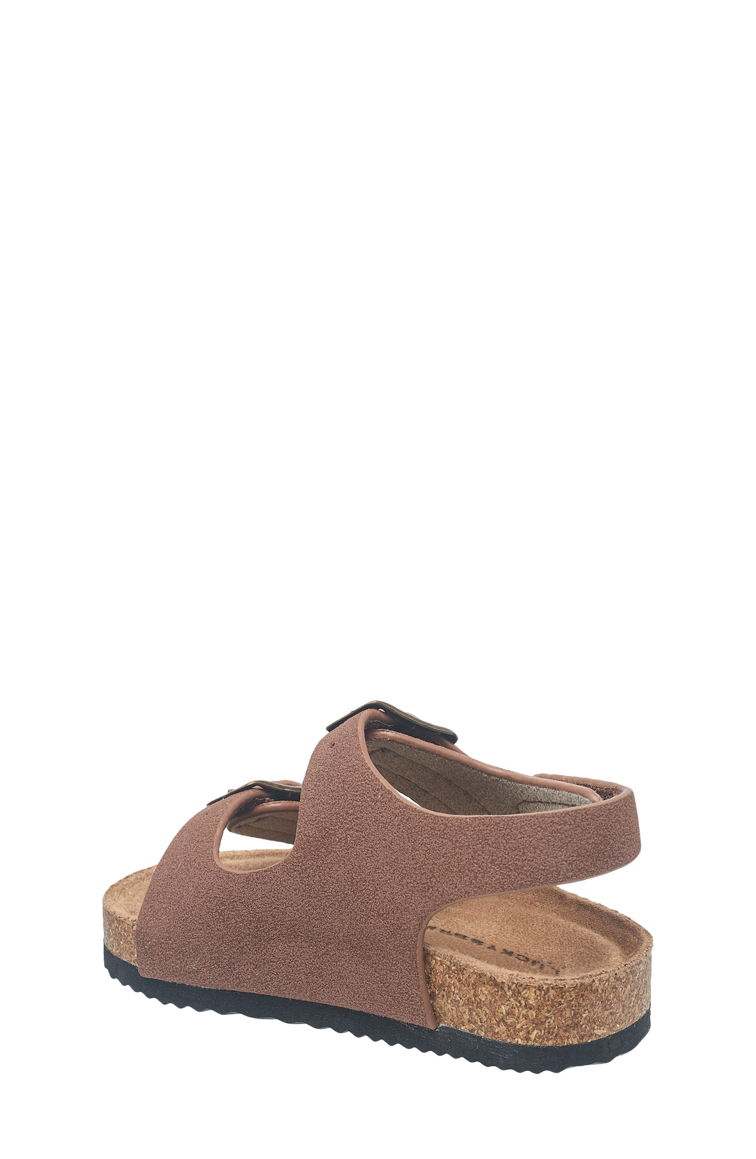 Lucky Brand Kids' Double Strap Sandal, Alternate, color, Brown