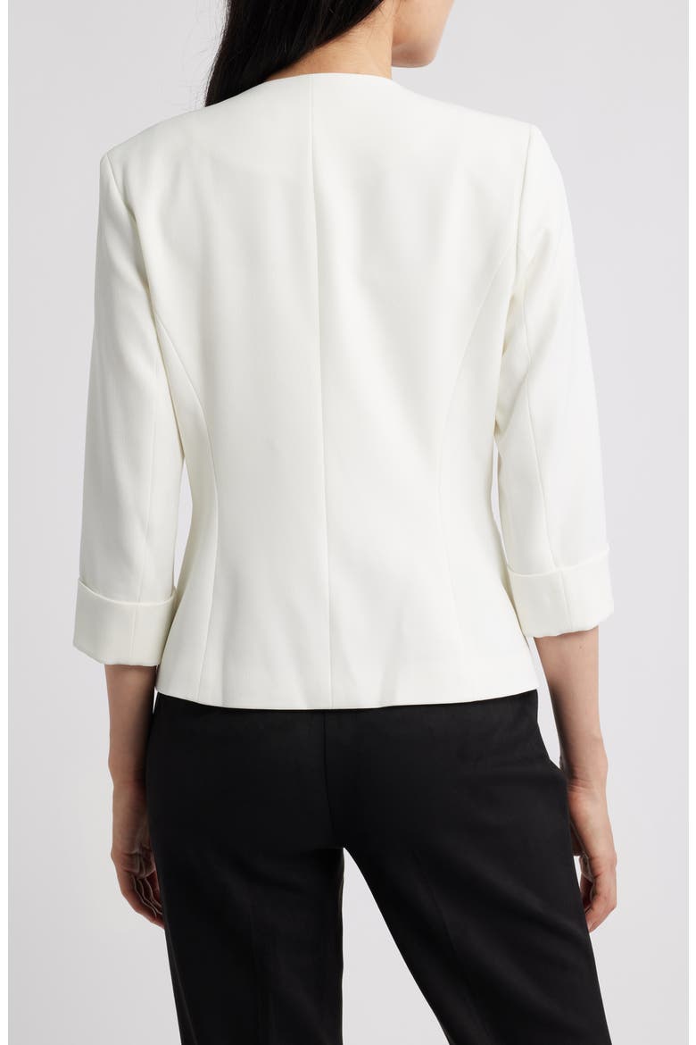 Stretch Crepe Blazer, Alternate, color, VANILLA ICE