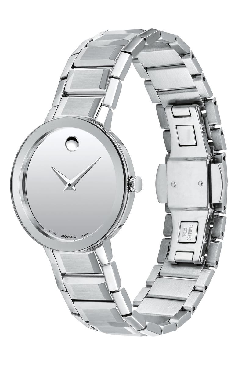 Movado Sapphire Bracelet Watch, 28mm, Alternate, color, 
