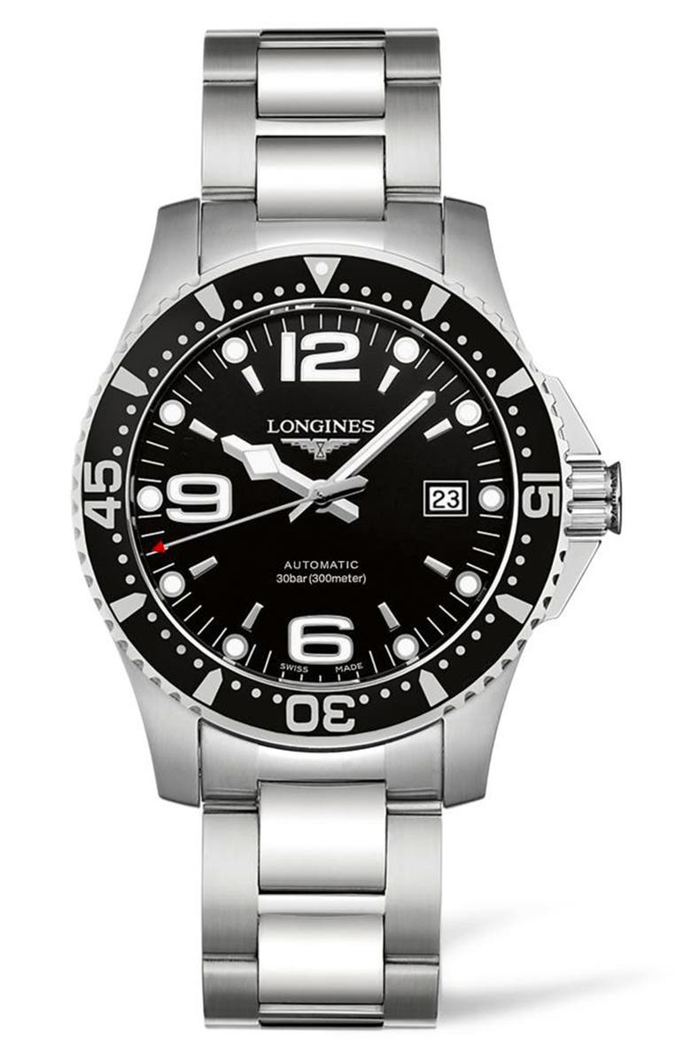 Longines HydroConquest Automatic Bracelet Watch, 41mm, Main, color,