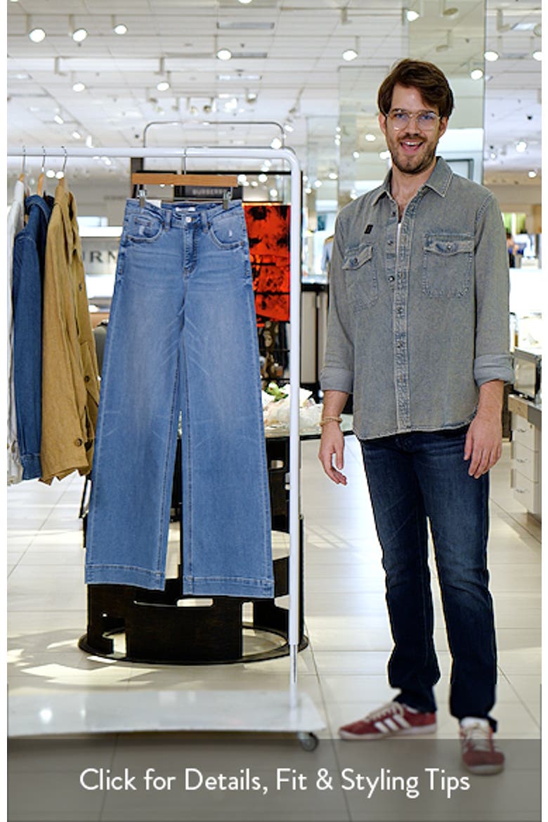 Mid Rise Wide Leg Jeans video