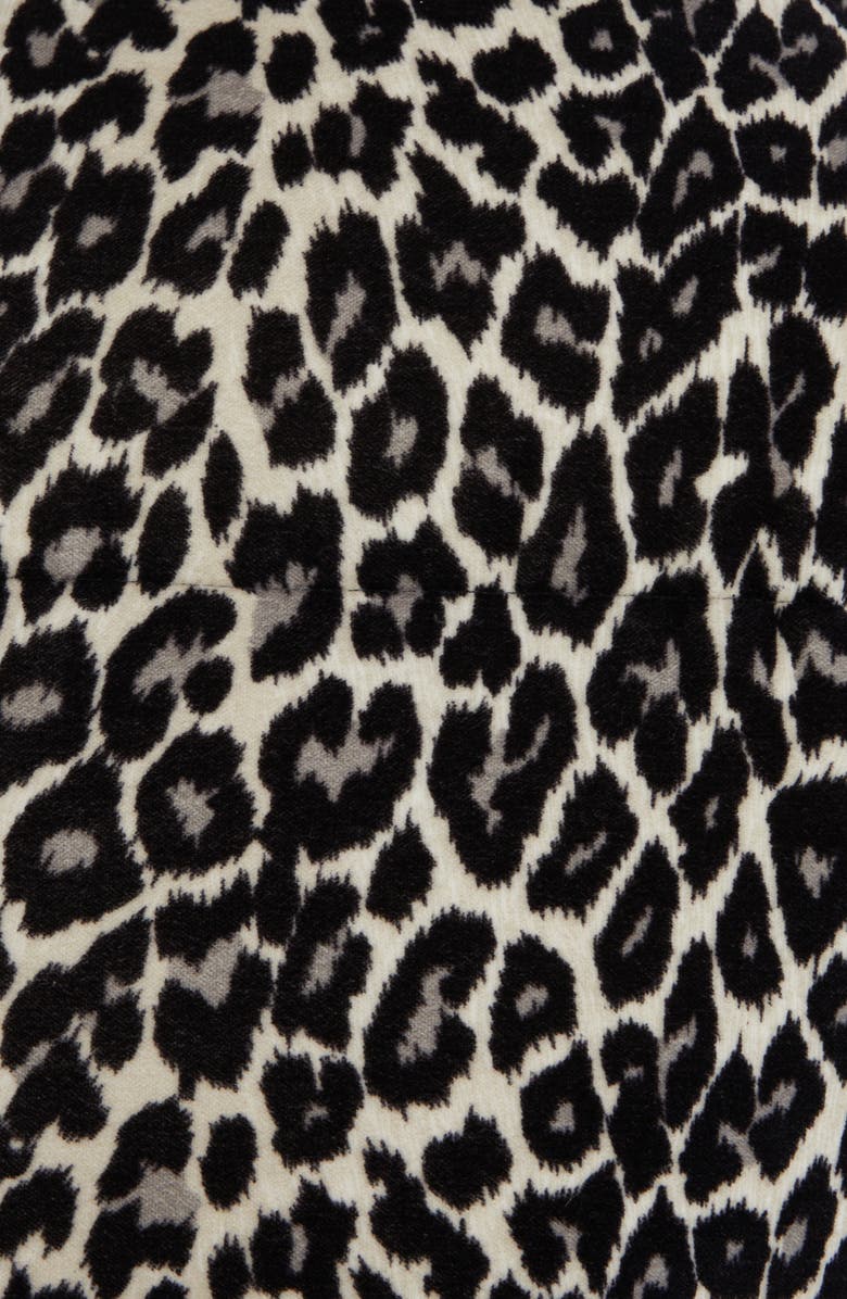 Moncler Sebou Leopard Print Crop Down Jacket, Alternate, color,
