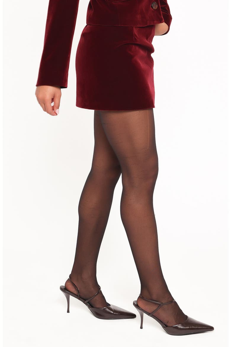 Lainey Velvet Miniskirt, Alternate, color, BURGUNDY