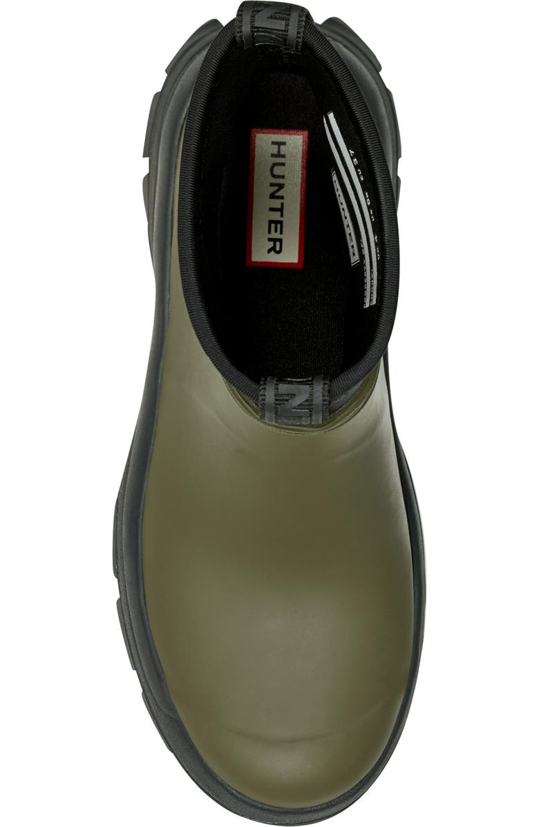 Hunter Eloise Waterproof Neoprene Boot, Alternate, color, Ryegrass/ Black/ Black