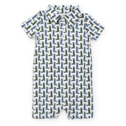 Jumping Trout Boy's Polo Shortall by Lila & Hayes main image 0