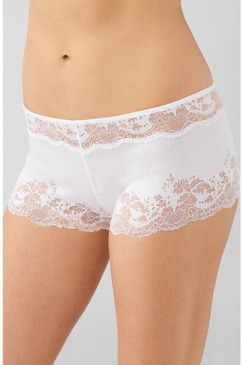 Modern Affair Boyshorts, Alternate, color, WHITE