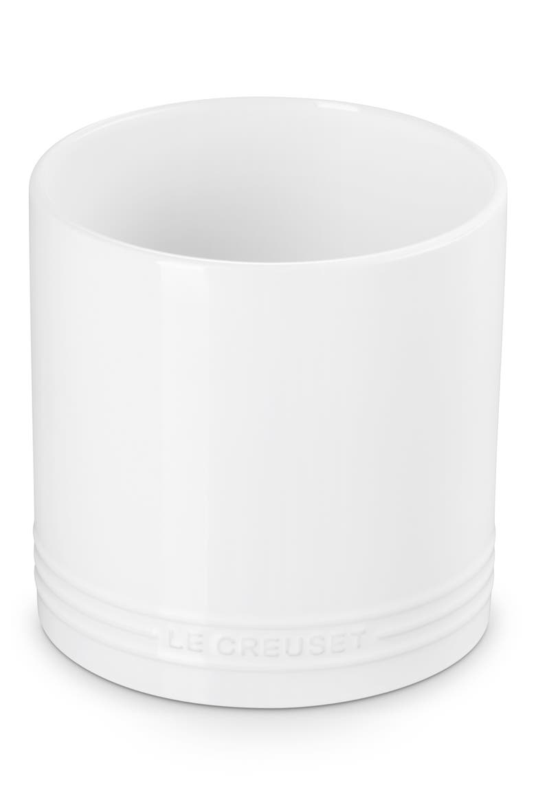 Signature Stoneware Utensil Crock, Main, color, WHITE