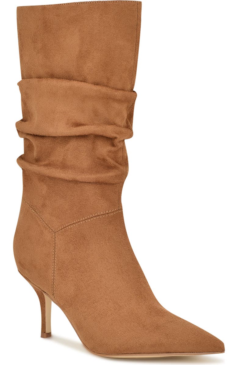 Nine West Mycki Slouch Boot, Main, color, Dark Natural