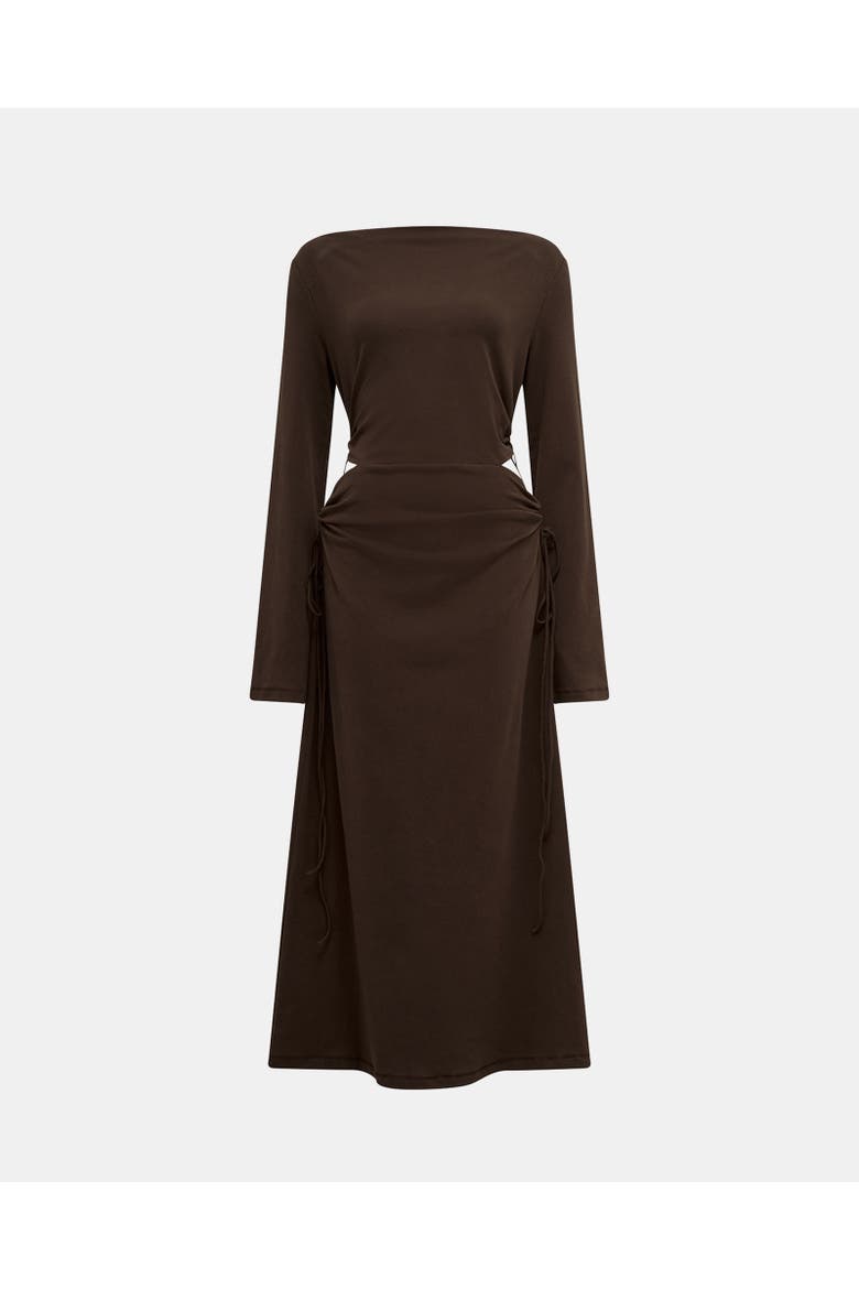 Aura Dress, Alternate, color, Brown