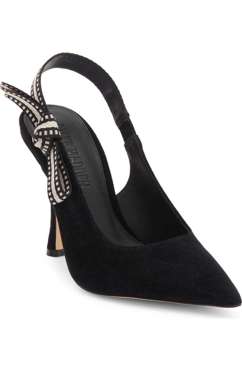 Steve Madden Bri Slingback Pump, Main, color, Black Suede