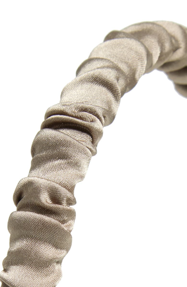 Lele Sadoughi Jessie Gathered Silk Headband, Alternate, color,