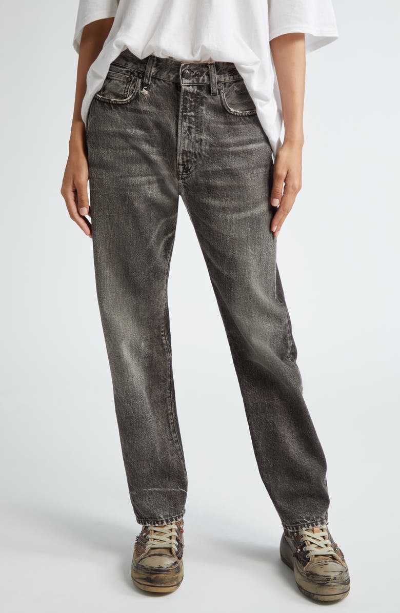R13 Boyfriend Jeans, Main, color, Mud Grey