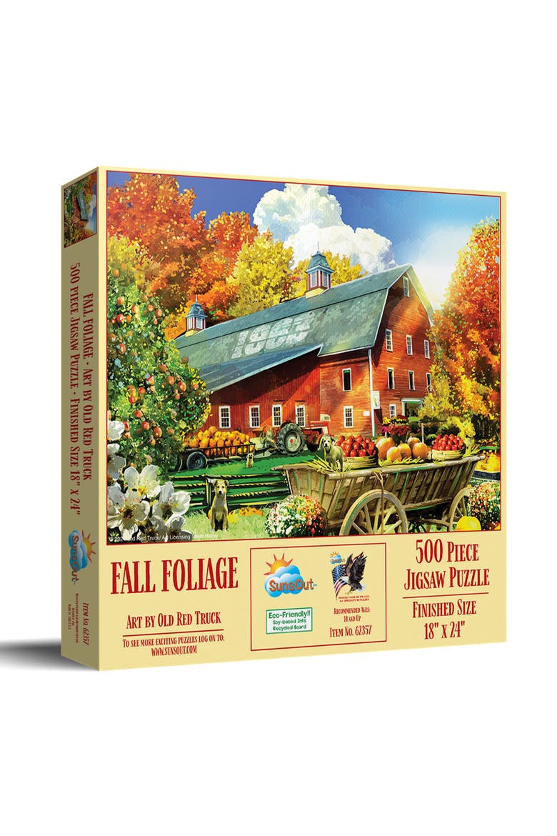 Fall Foliage 500 piece Jigsaw Puzzle for Adults, Main, color, Multicolor