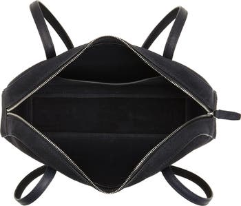 The Top Zip Suede Shoulder Bag