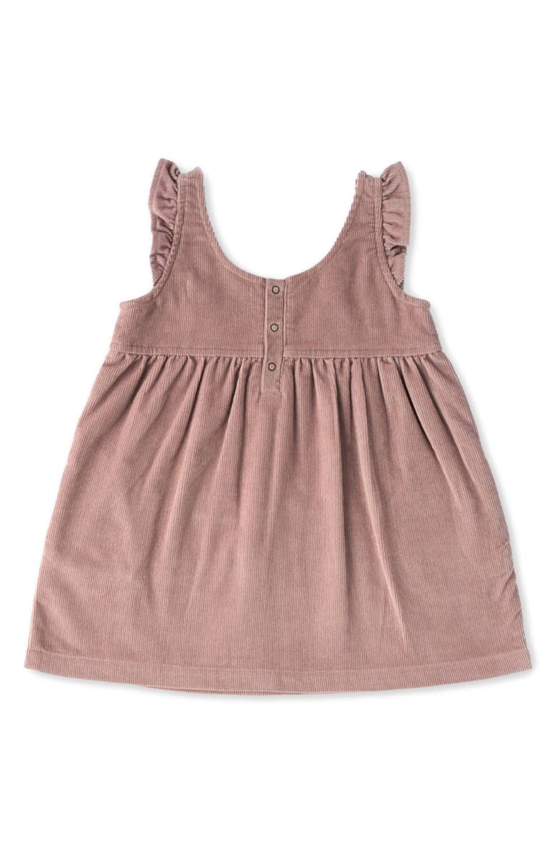 Pehr Organic Cotton Corduroy Pinafore Dress, Alternate, color, Thistle