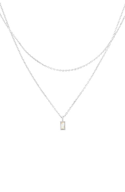 Sterling Silver 18k Gold Plated Elayna Layered Necklace Holiday Gift Idea