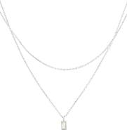 Bearfruit Jewelry Sterling Silver 18k Gold Plated Elayna Layered Necklace Delicate