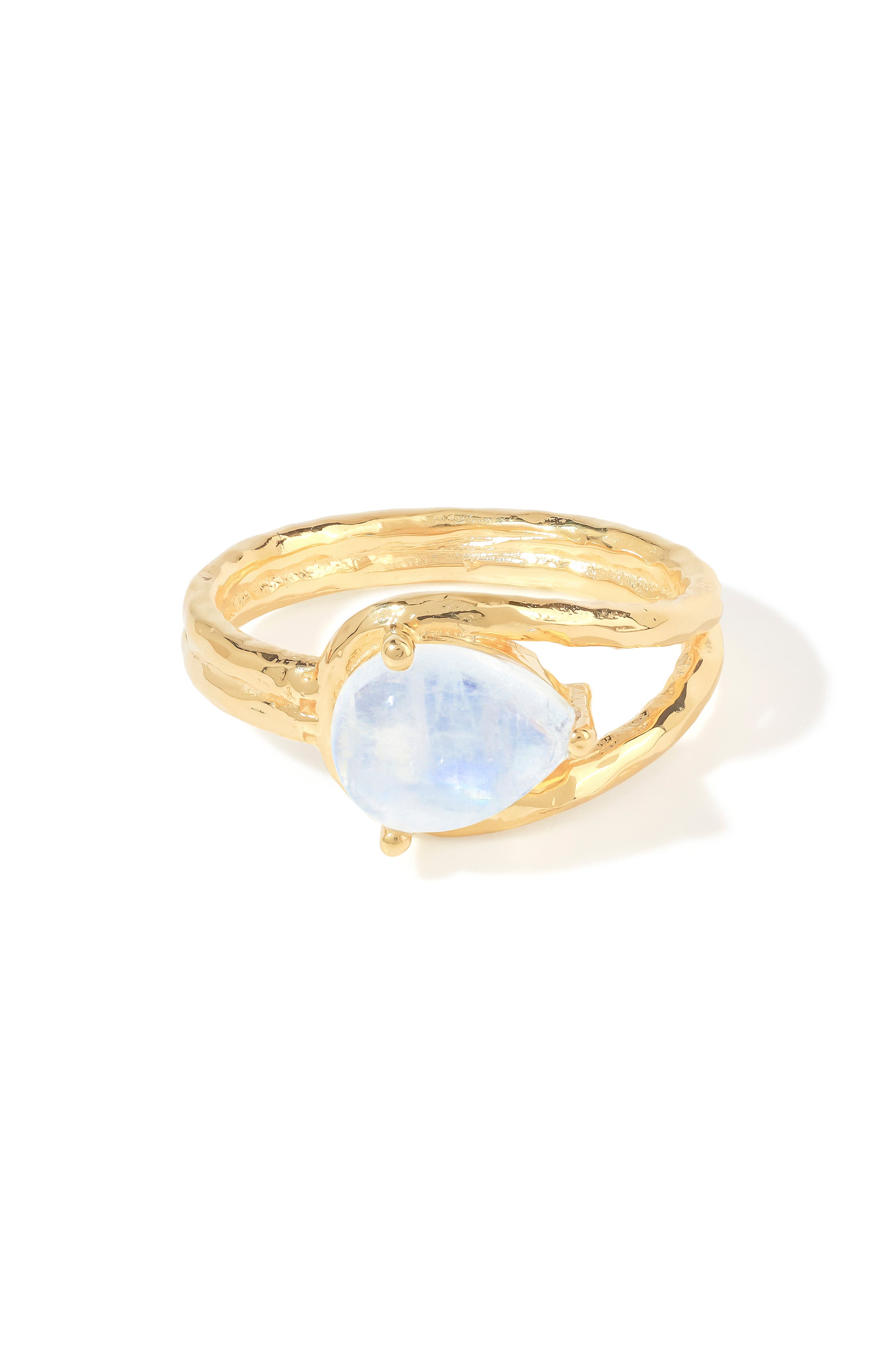 Moonstone Gold Plated Ring