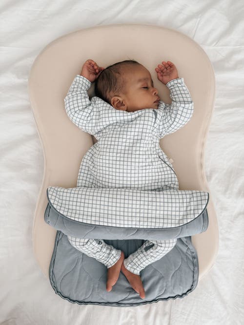 Gunamuna Long Sleeve Transitional Swaddle Sleep Bag, 1.0 Tog In Gray