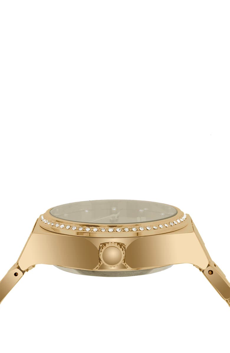I TOUCH Connected Crystal Embellished Gold Strap Hybrid Fitness Tracker Smartwatch, 38mm, Alternate, color, 