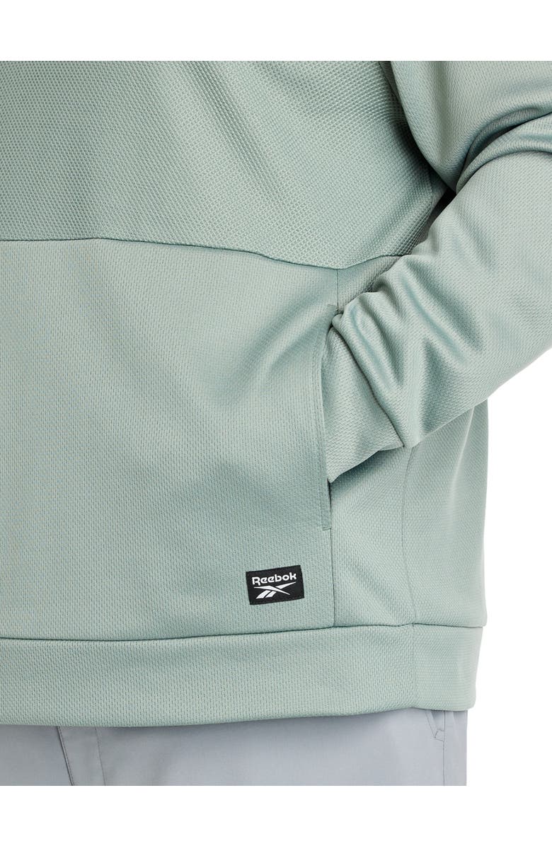 Reebok Big & Tall Performance Double-Knit 1/4-Zip Pullover, Alternate, color, Light Fog