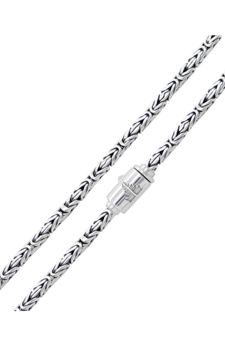 DEVATA Borobudur Round 2.5mm Chain Necklace in Sterling Silver, 22", Alternate, color, Silver