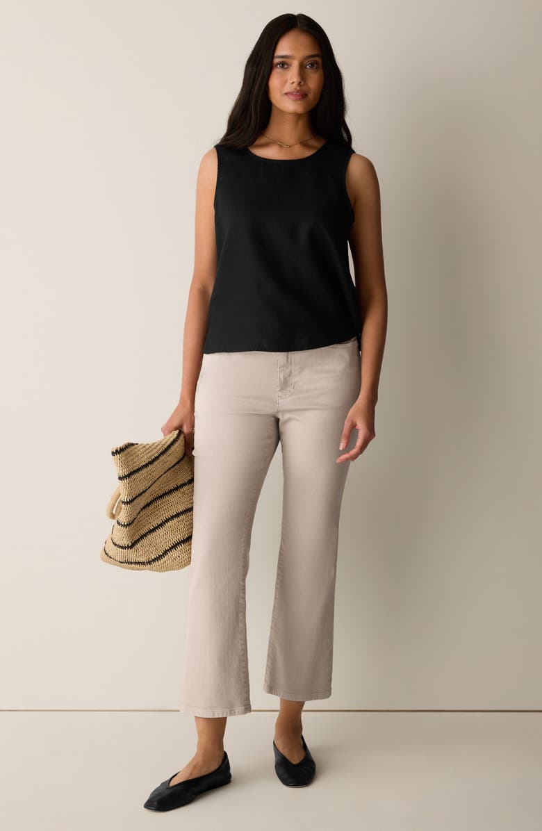 Eileen Fisher Kick Flare Ankle Jeans, Alternate, color, Wheat