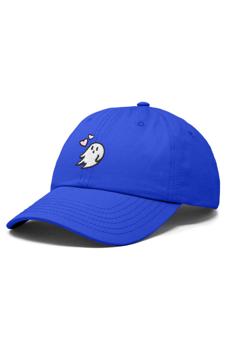 Heartly Ghost Embroidered Cap, Alternate, color, Royal Blue