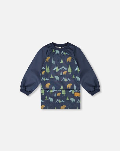 Deux Par Deux School Apron Animal In Multi