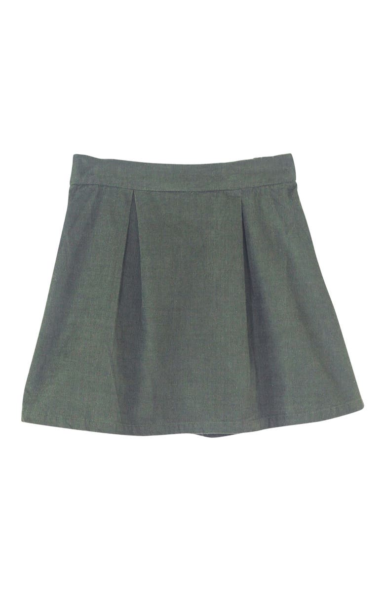 Beet World Girls Block Pleats Brooklyn Skirt, Alternate, color, Green