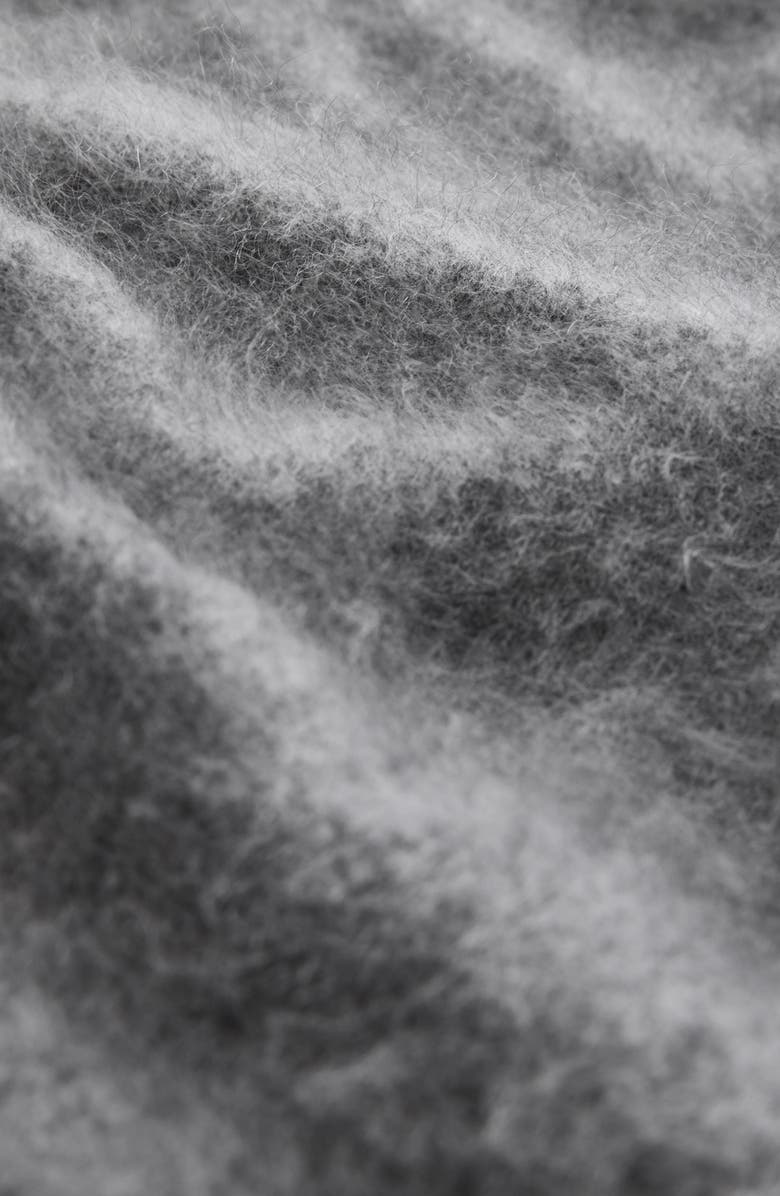 John Varvatos Catherine Cashmere Zip Hoodie, Alternate, color, Charcoal