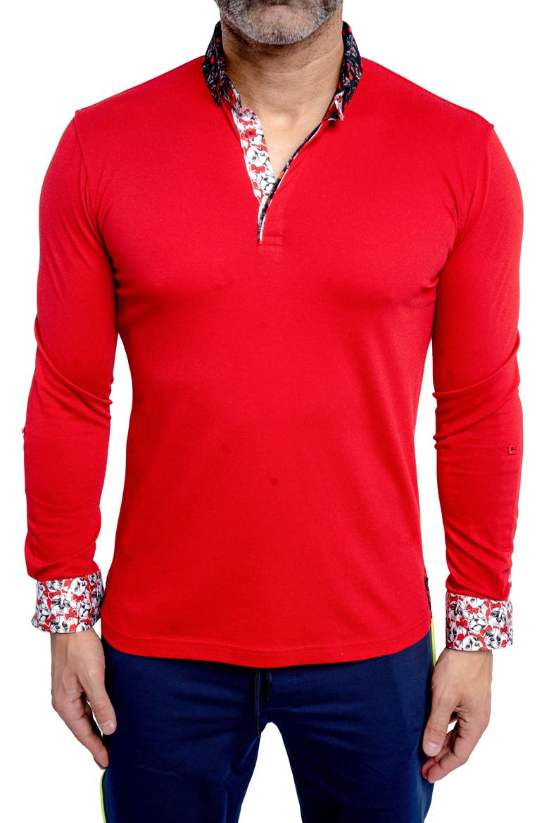 Newton Dog Love Polo, Alternate, color, RED